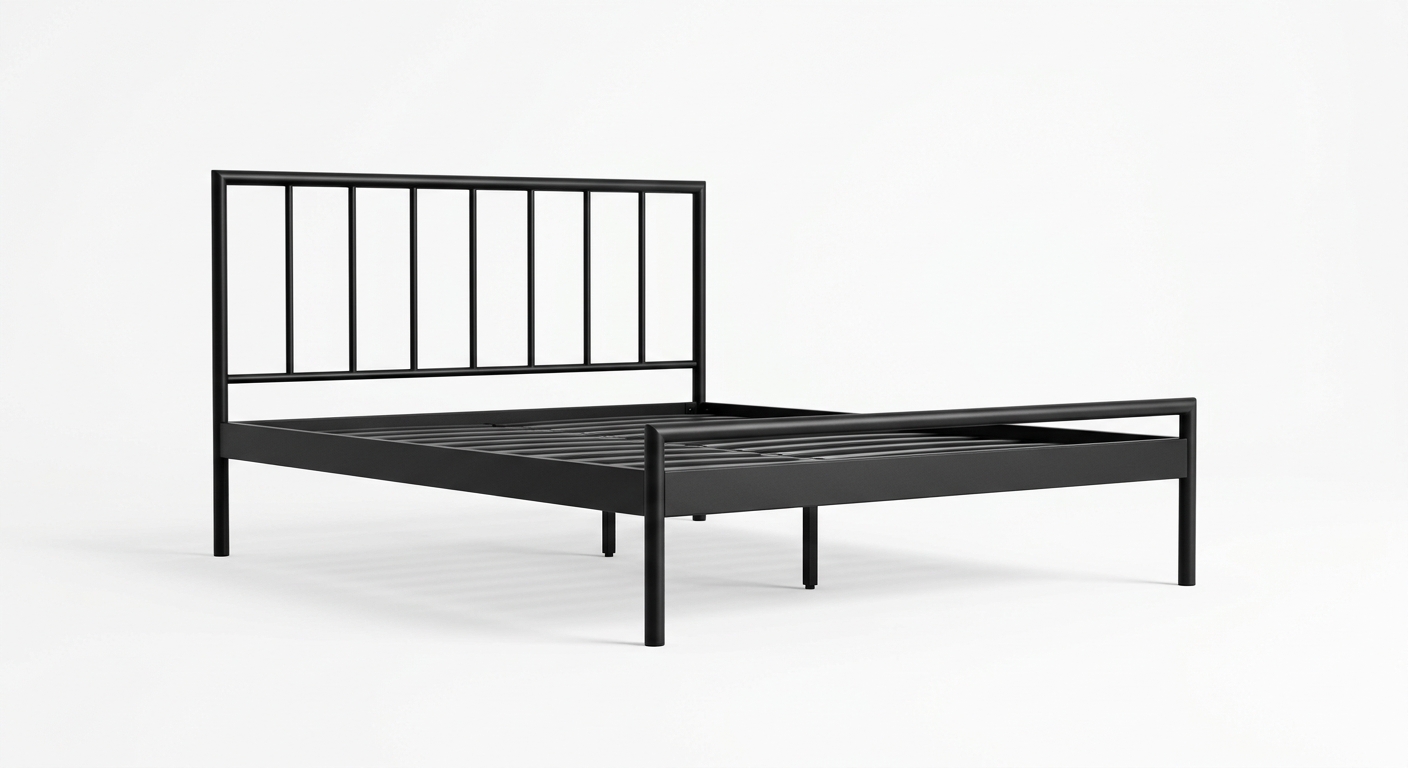 Minimalist bed frame (Black Metal)