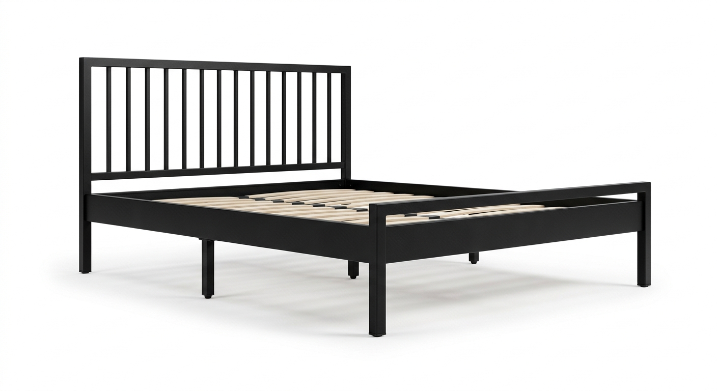Modern bed frame (Black Metal)