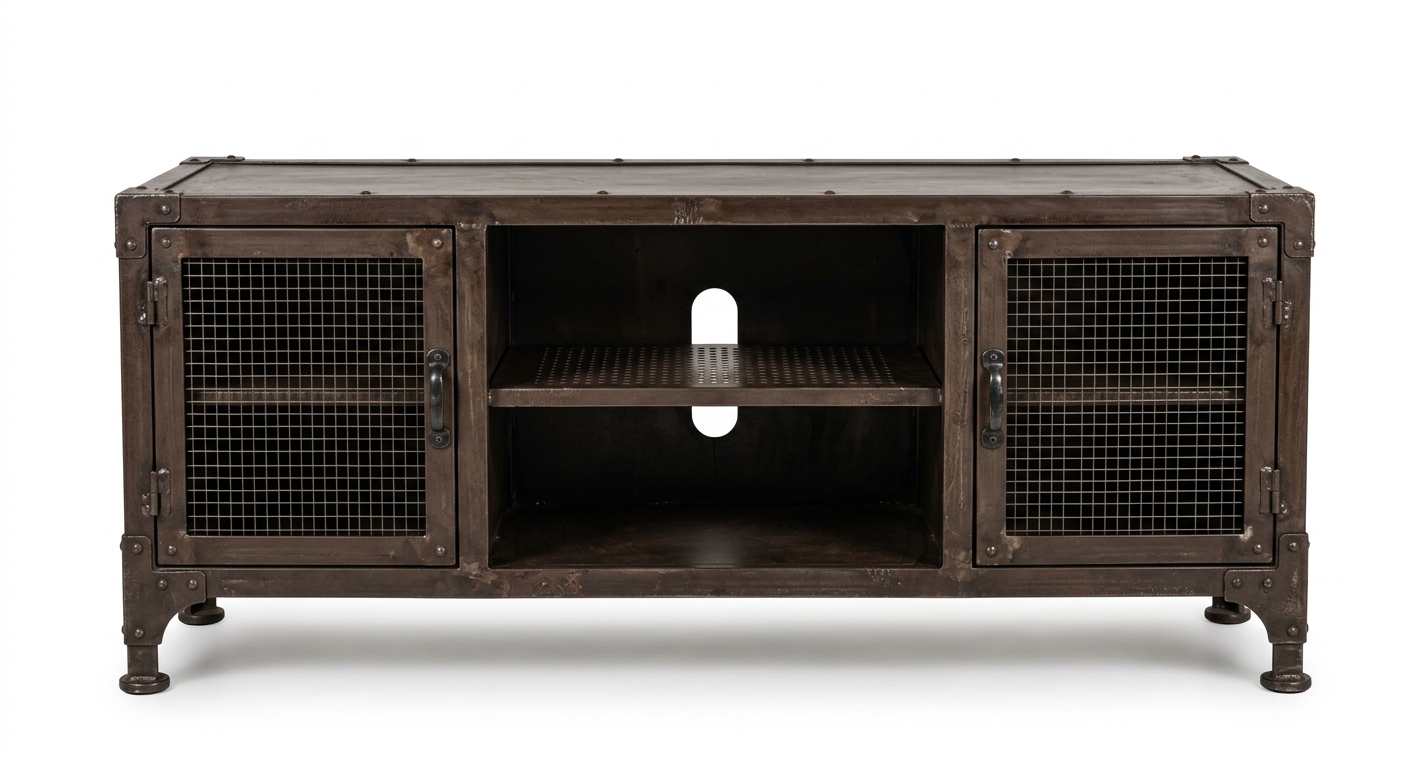 Industrial tv cabinet (Brown Metal)