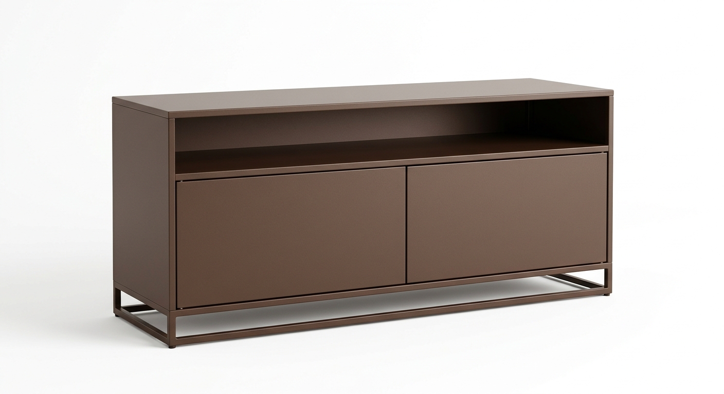 Minimalist tv cabinet (Brown Metal)