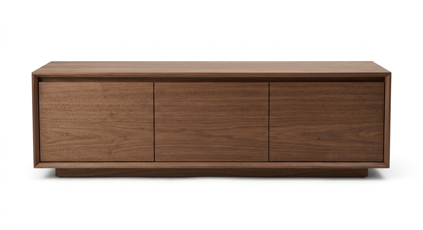 Minimalist tv cabinet (Brown Wood)