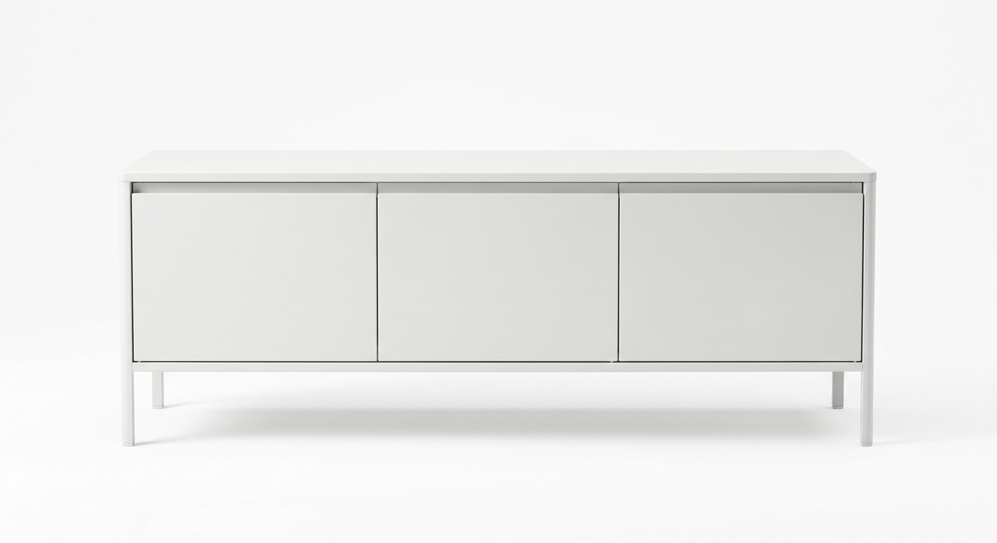 Minimalist tv cabinet (White Metal)