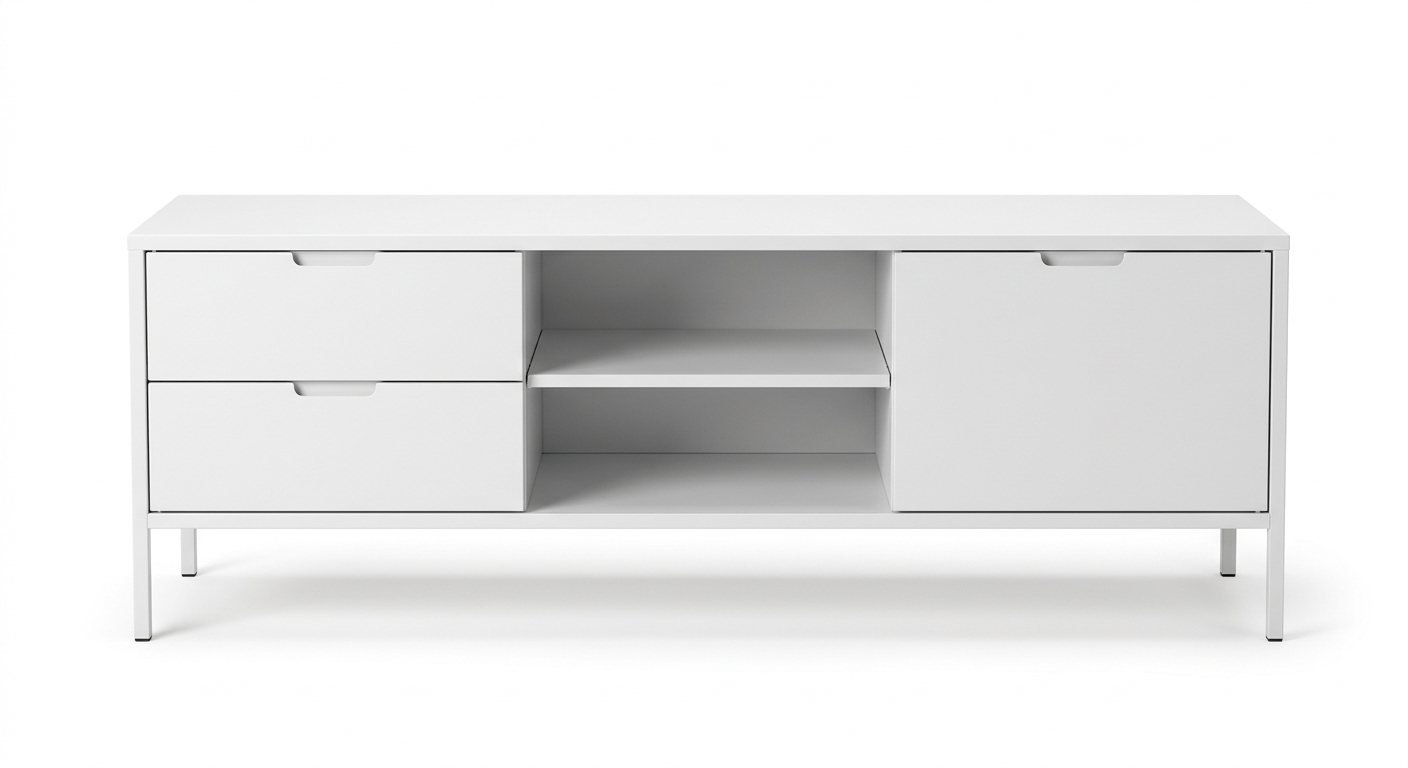 Modern tv cabinet (White Metal)
