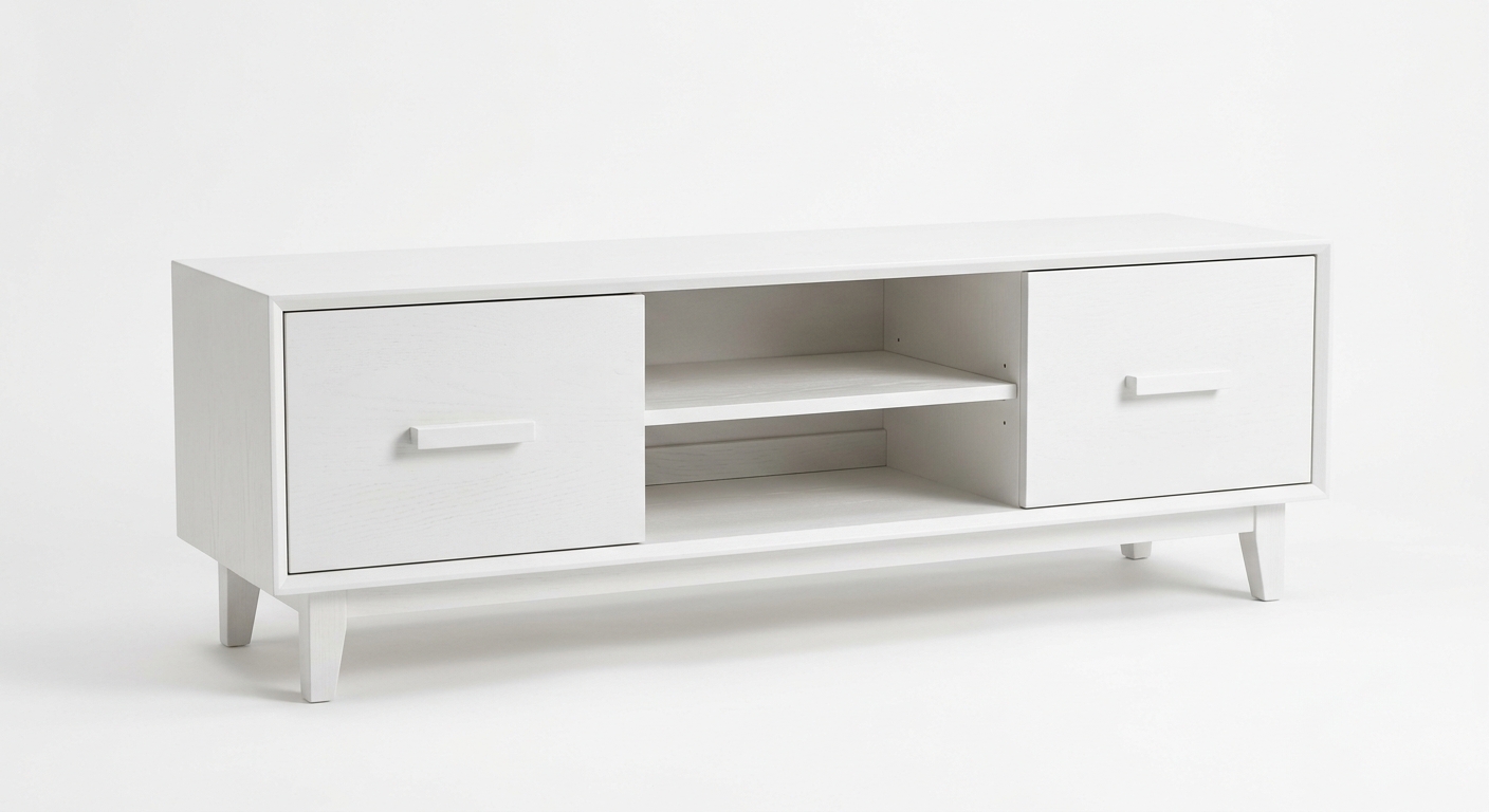 Modern tv cabinet (White Wood)