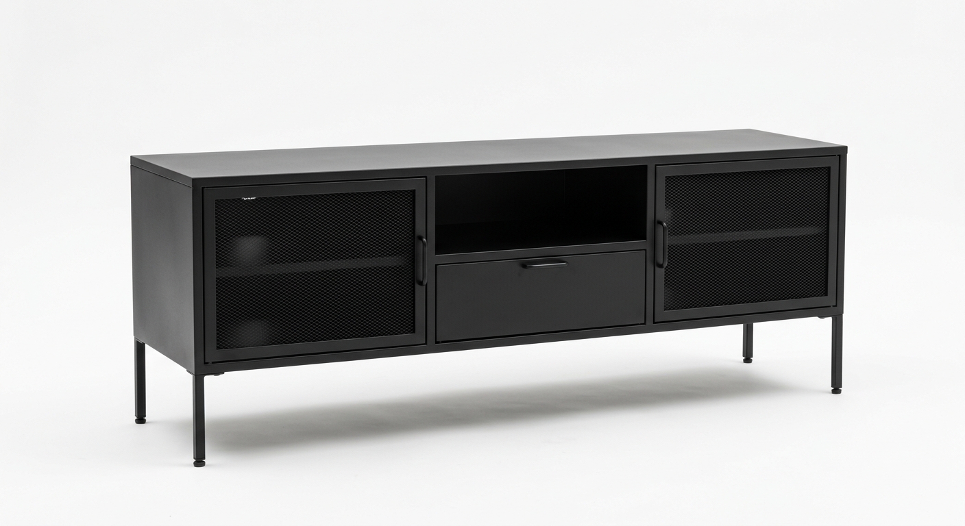 Scandinavian tv cabinet (Black Metal)