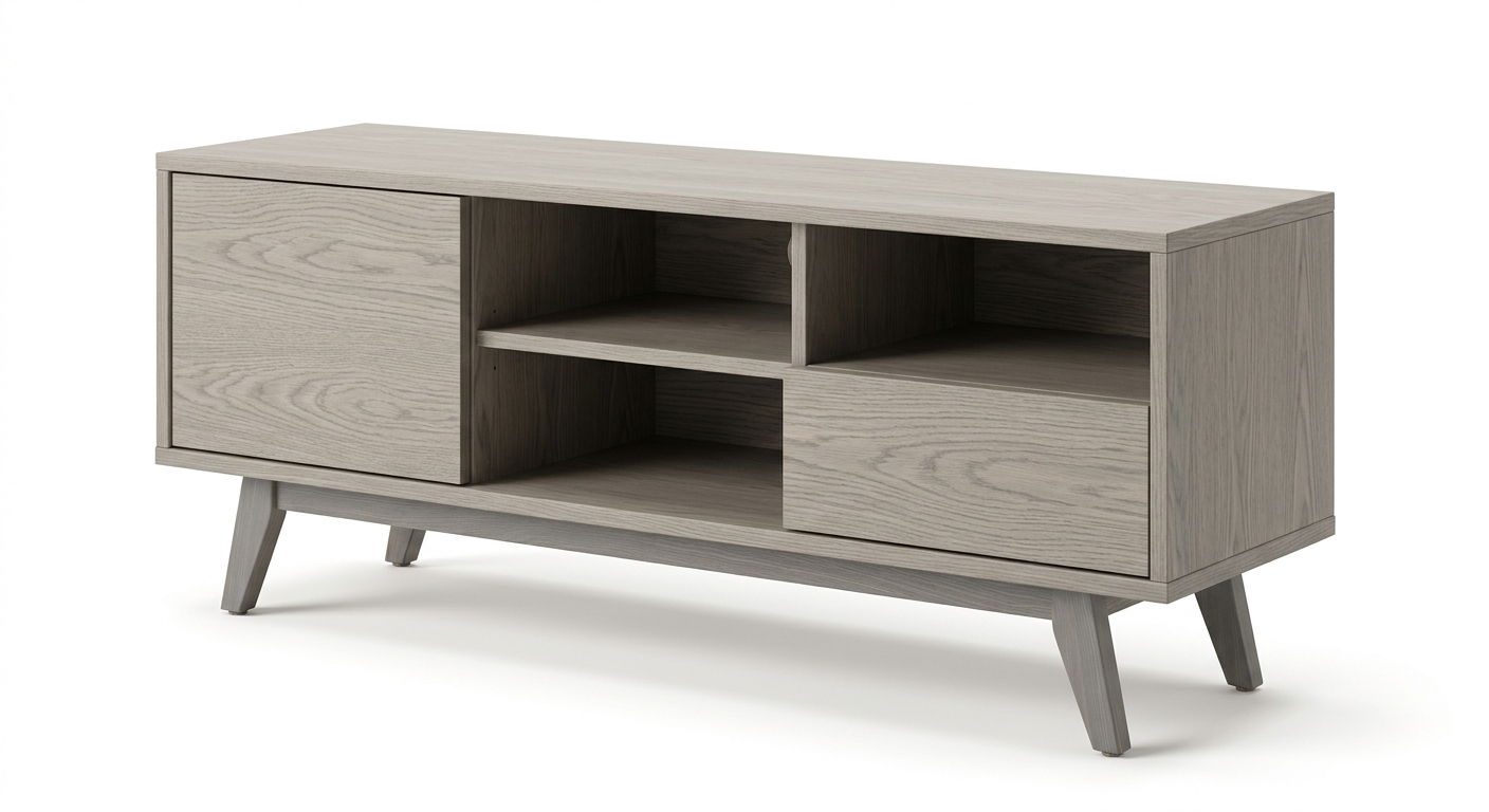 Scandinavian tv cabinet (Gray Wood)