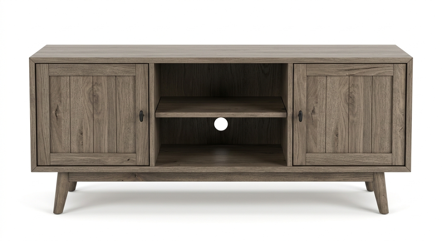 Warm tv cabinet (Gray Wood)