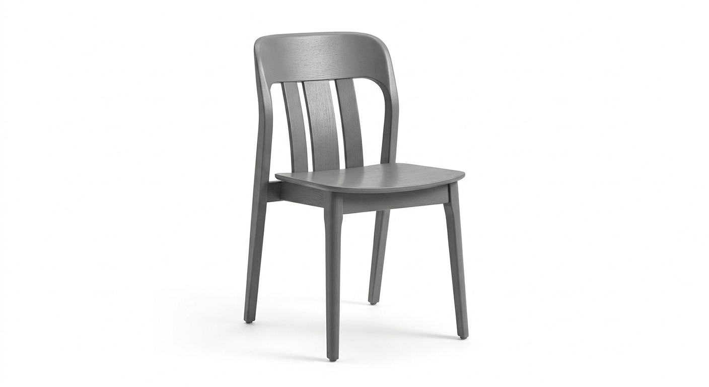 Modern dining chair (Gray Wood)