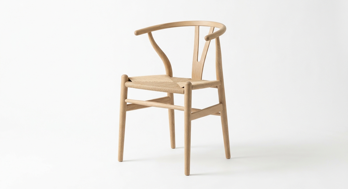 Scandinavian dining chair (Beige Wood)