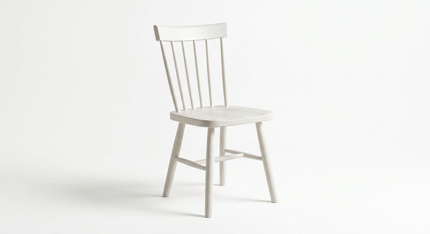 Warm dining chair (White Wood)