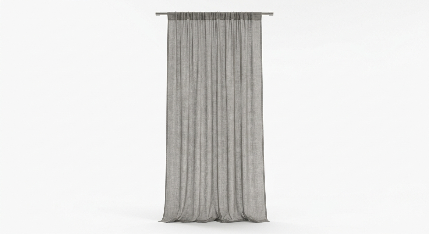 Warm sheer curtain panel (Gray Fabric)