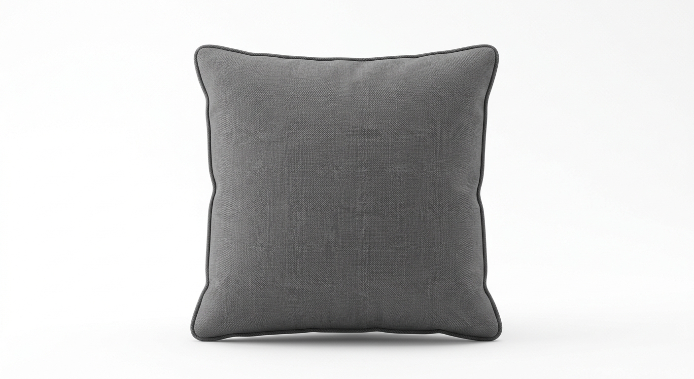 Minimalist gray cushion