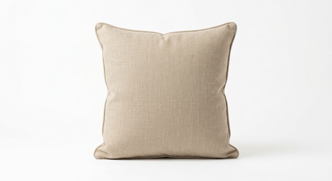 Modern throw pillow (Beige Fabric)