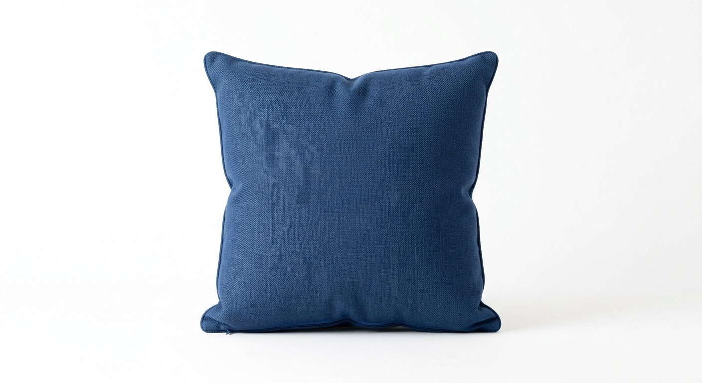 Modern throw pillow (Blue Fabric)