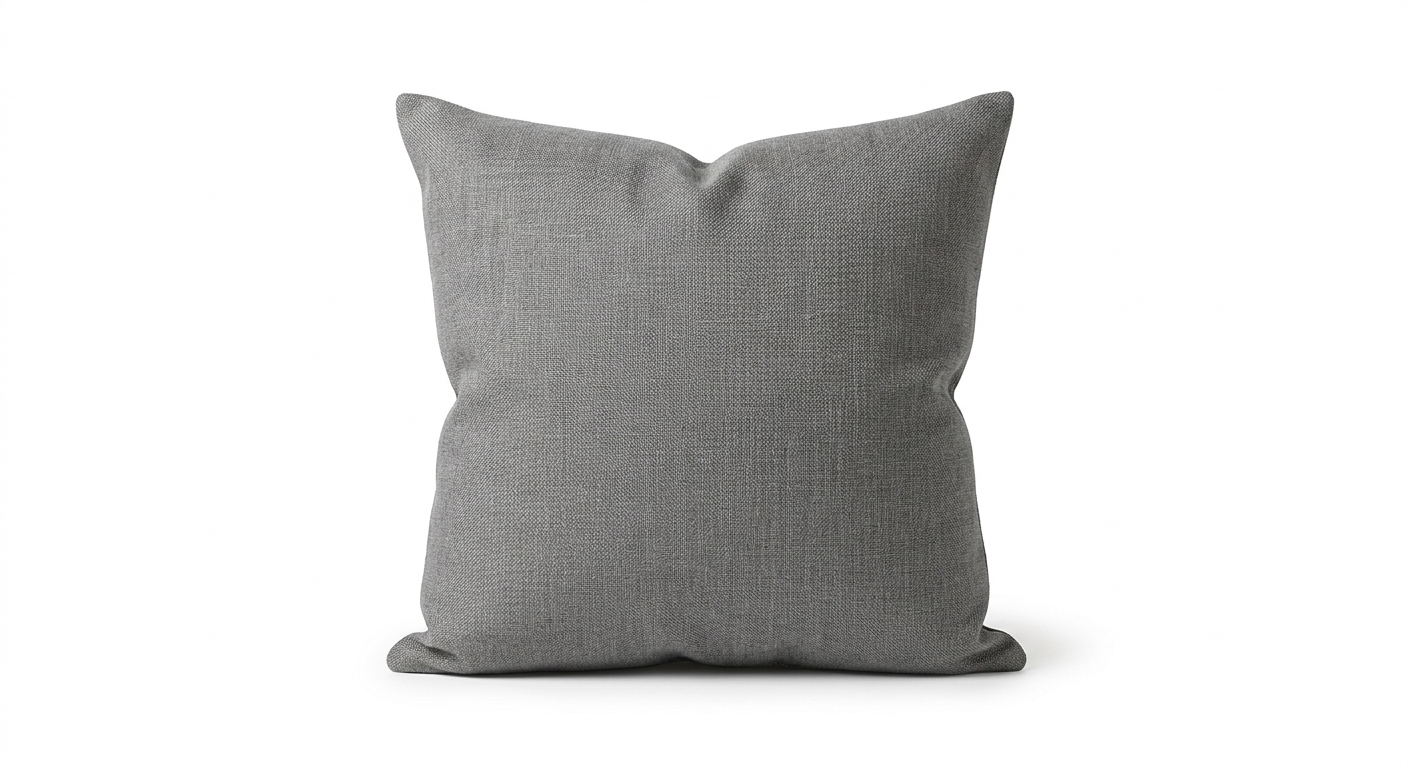 Modern throw pillow (Gray Fabric)