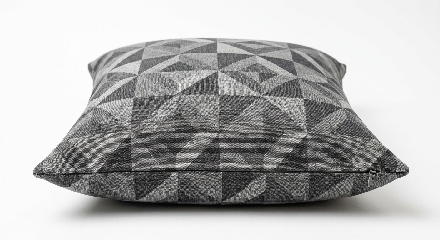 Modern geometric cushion