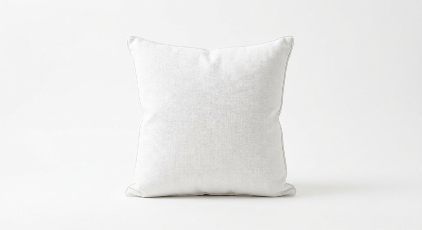 Modern throw pillow (White Fabric)