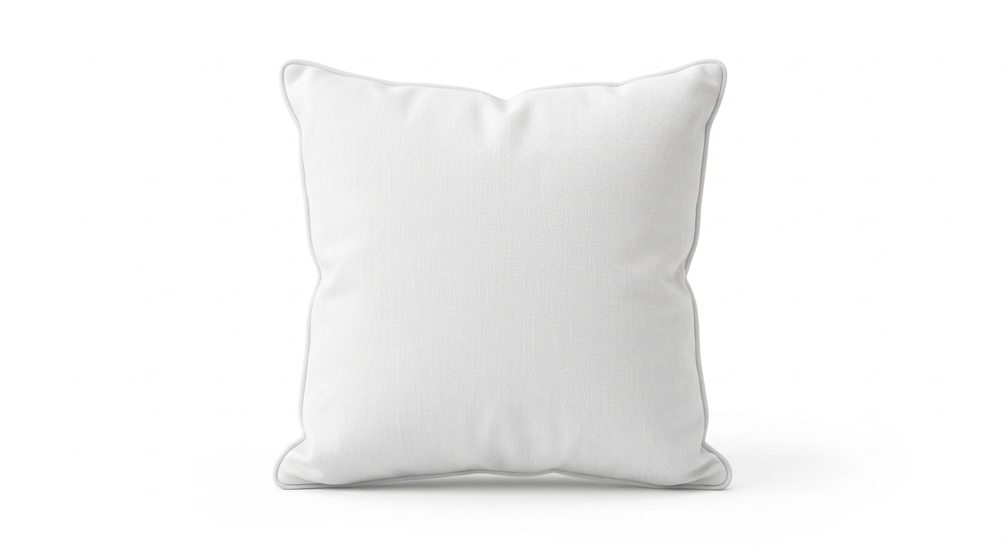 Modern throw pillow (White Fabric)