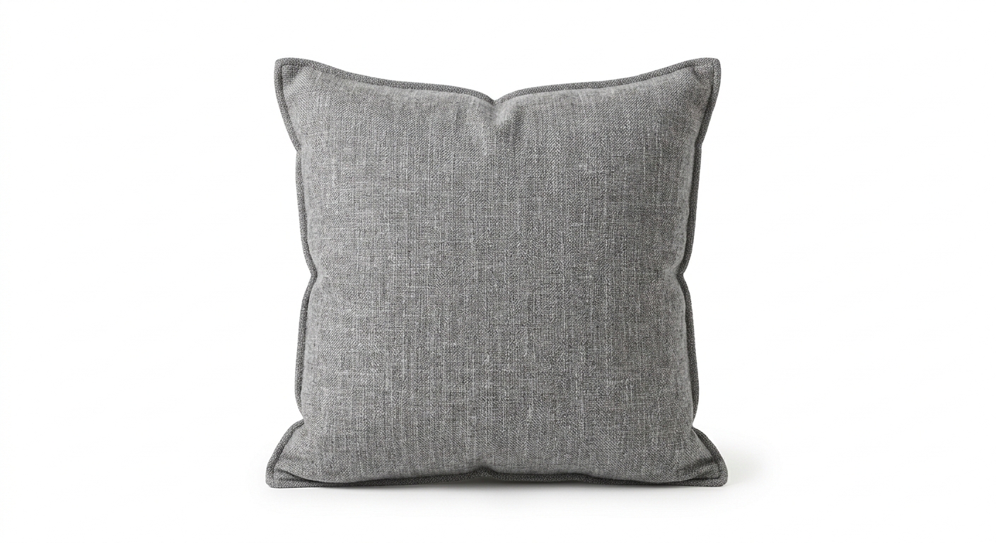 Scandinavian throw pillow (Gray Fabric)