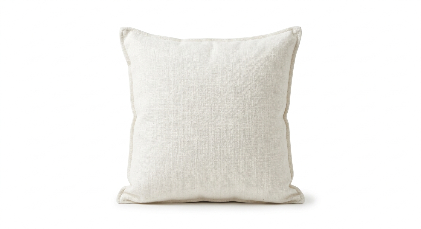 Scandinavian throw pillow (White Fabric)