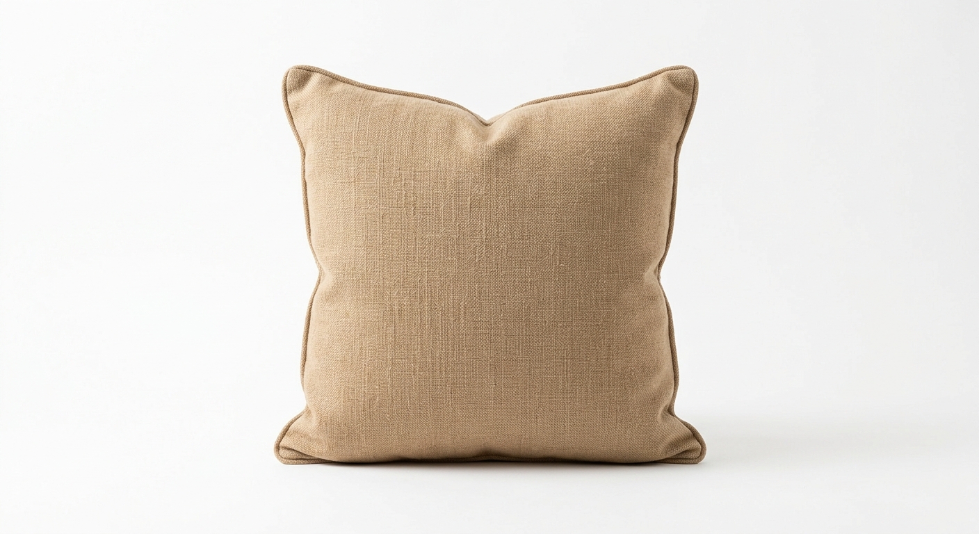 Warm throw pillow (Beige Fabric)