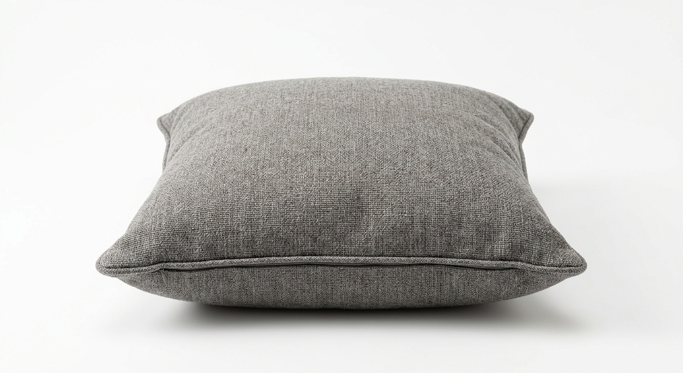 Warm throw pillow (Gray Fabric)