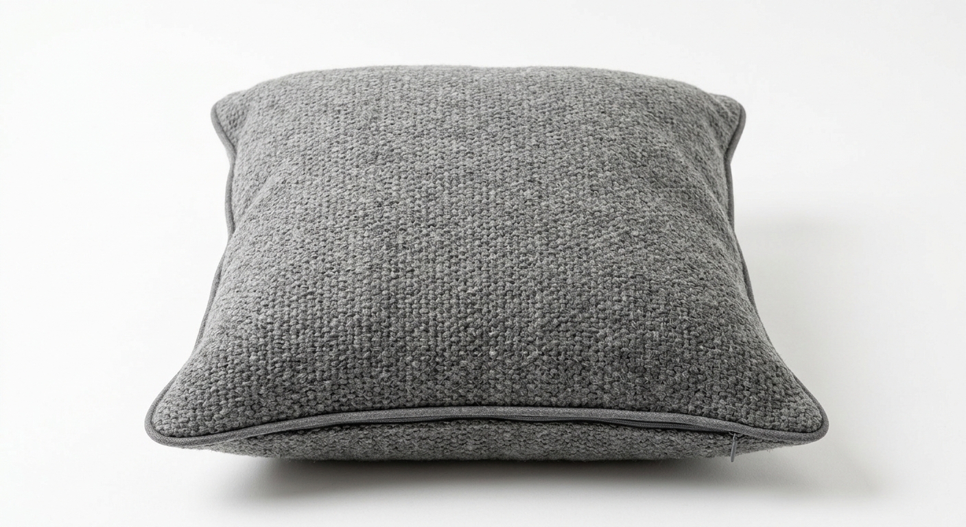 Warm throw pillow (Gray Fabric)