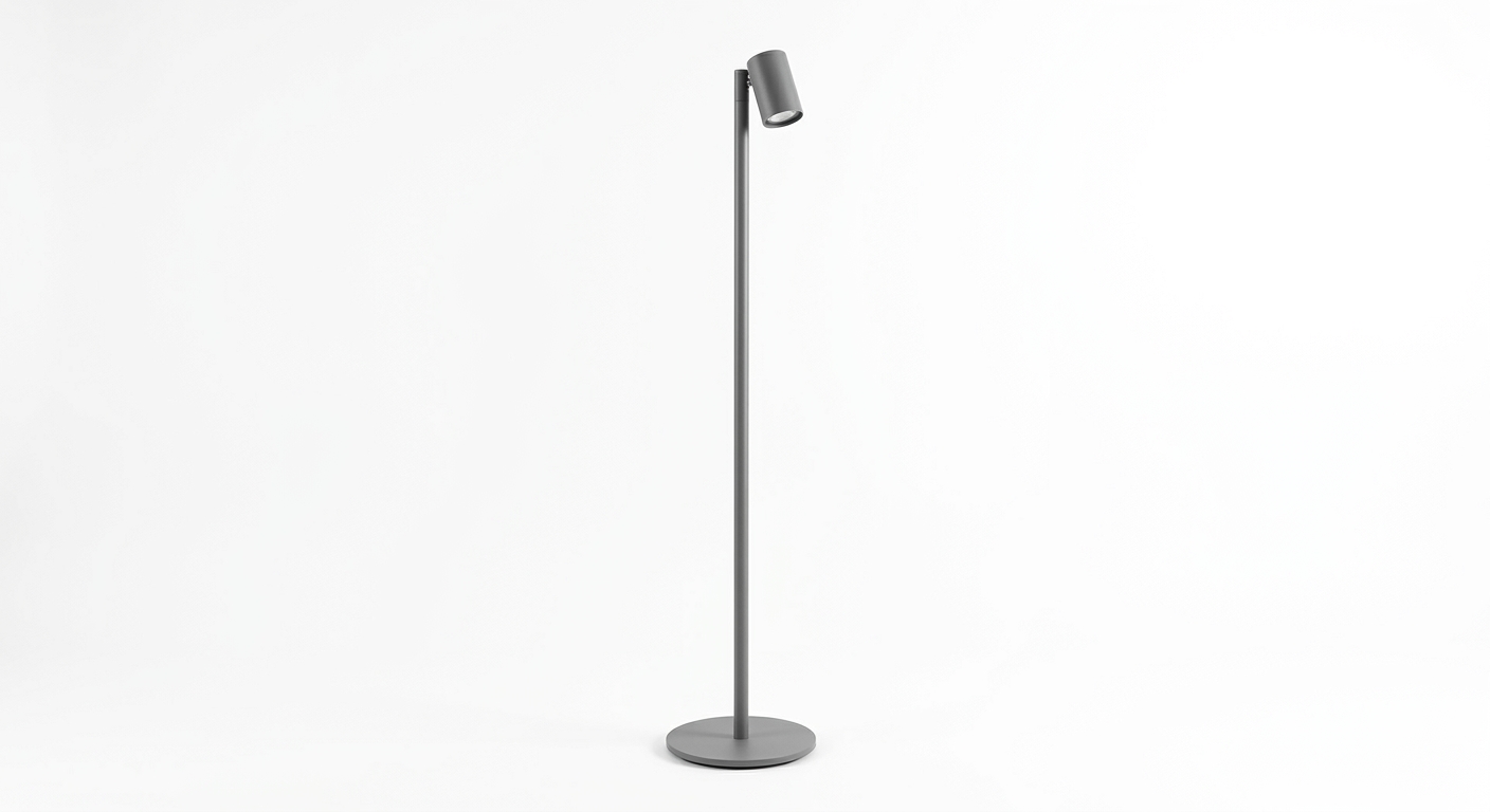 Minimalist floor lamp (Gray Metal)