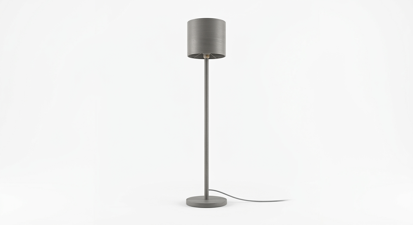 Minimalist floor lamp (Gray Wood)