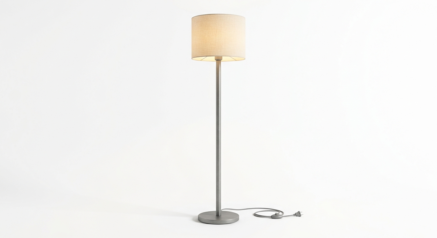 Warm floor lamp (Gray Metal)