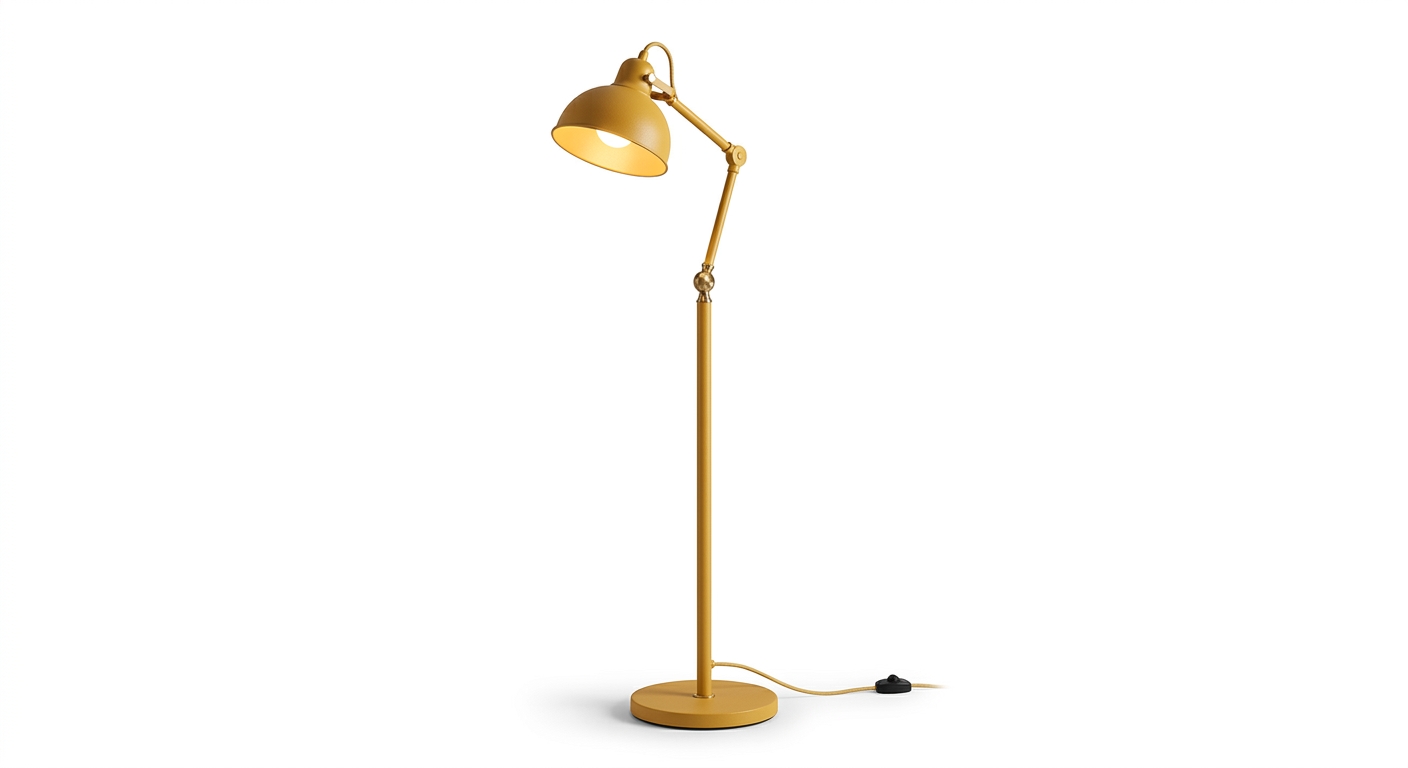 Warm floor lamp (Yellow Metal)