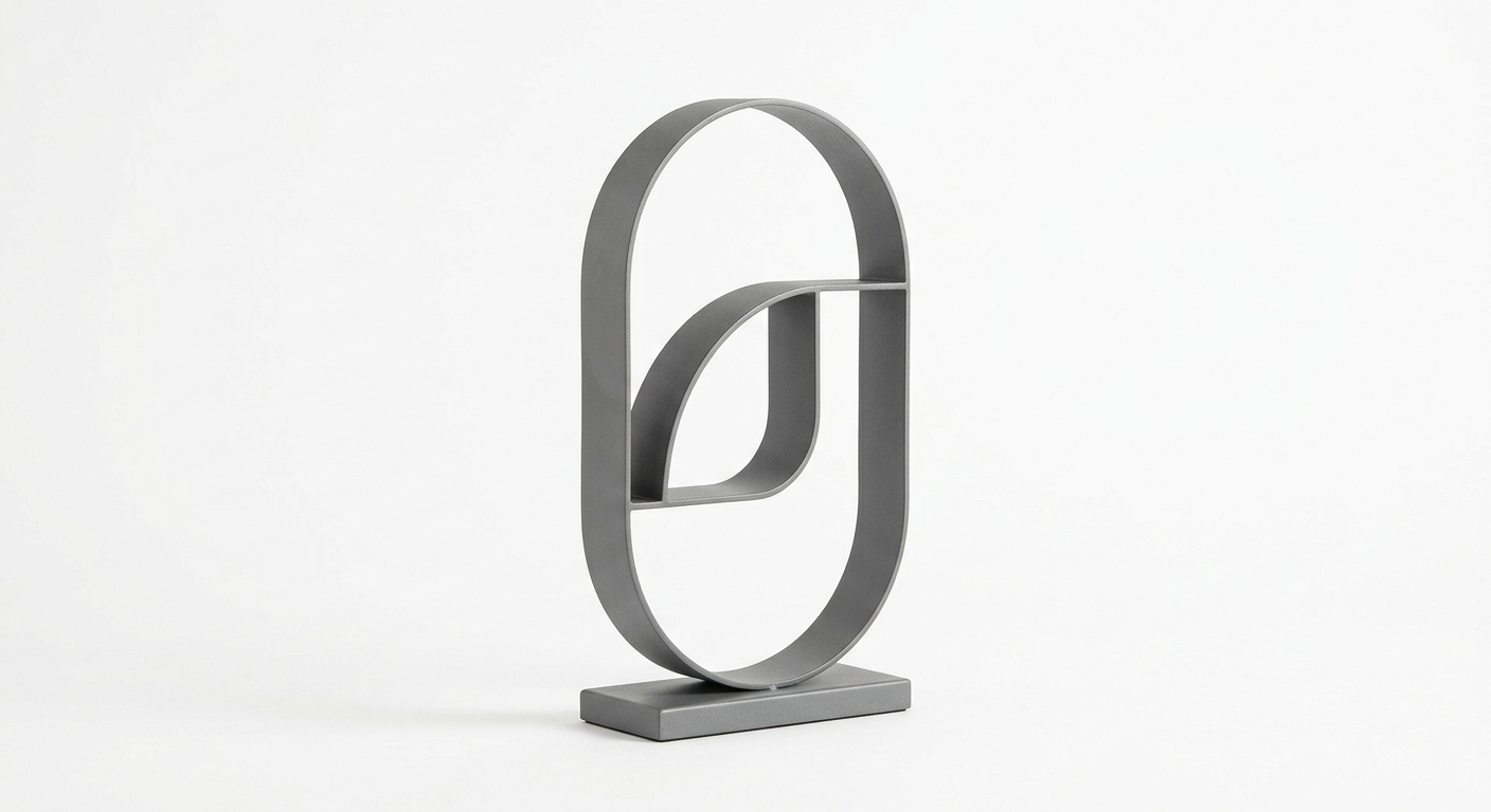 Minimalist decor object (Gray Metal)