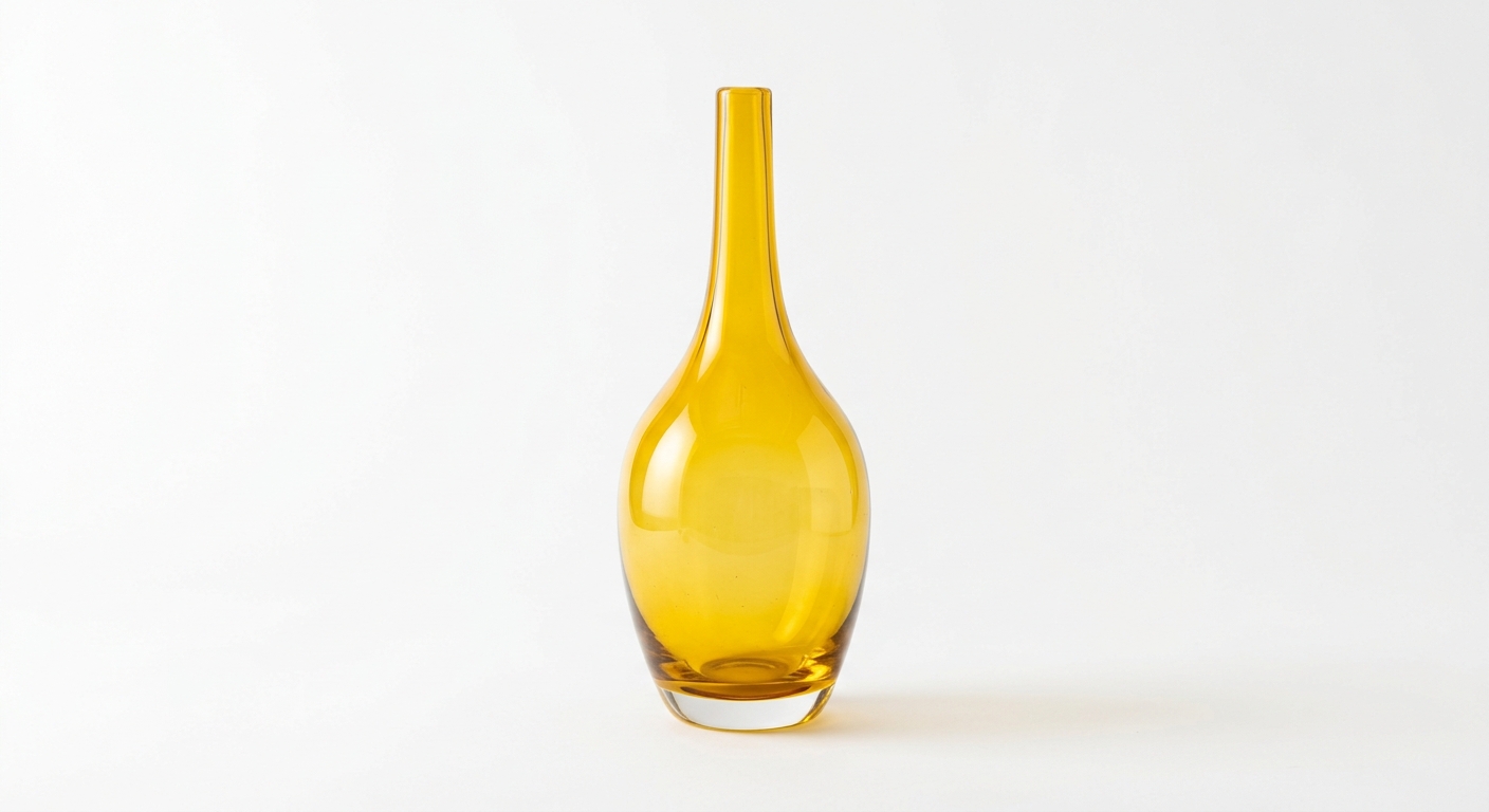 Minimalist decor object (Yellow Glass)