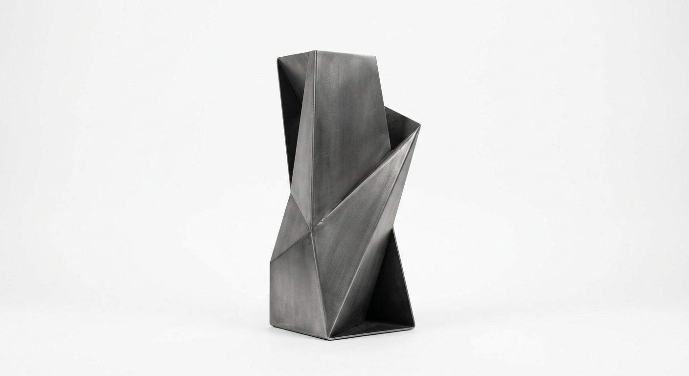 Modern decor object (Gray Metal)