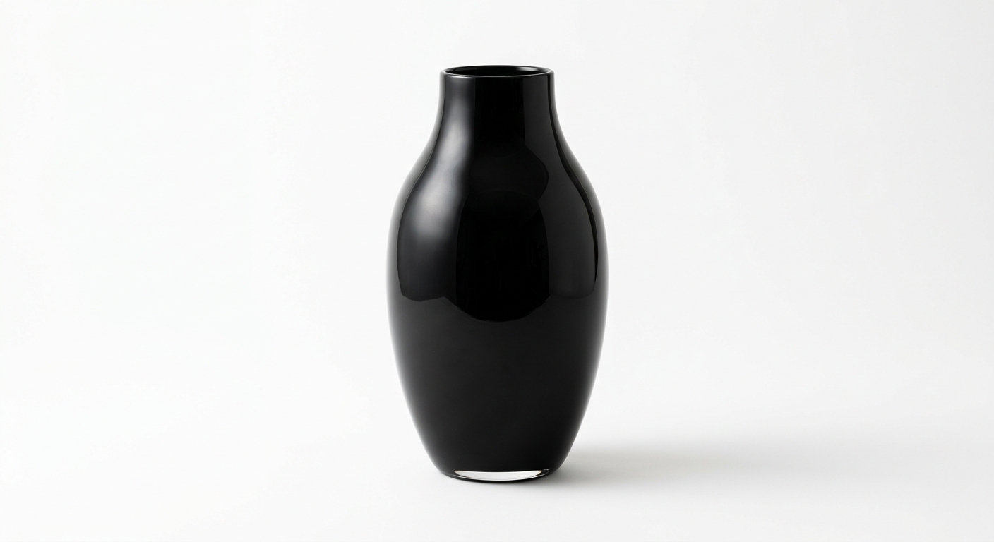 Scandinavian decor object (Black Glass)