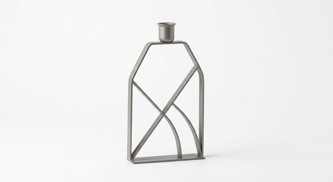 Scandinavian decor object (Gray Metal)