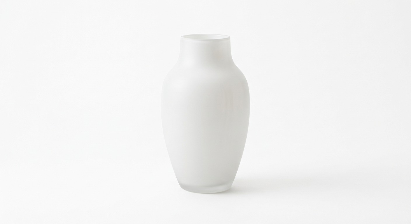 Scandinavian decor object (White Glass)
