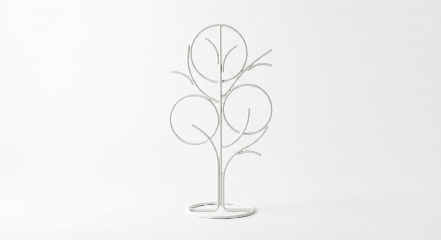 Scandinavian decor object (White Metal)