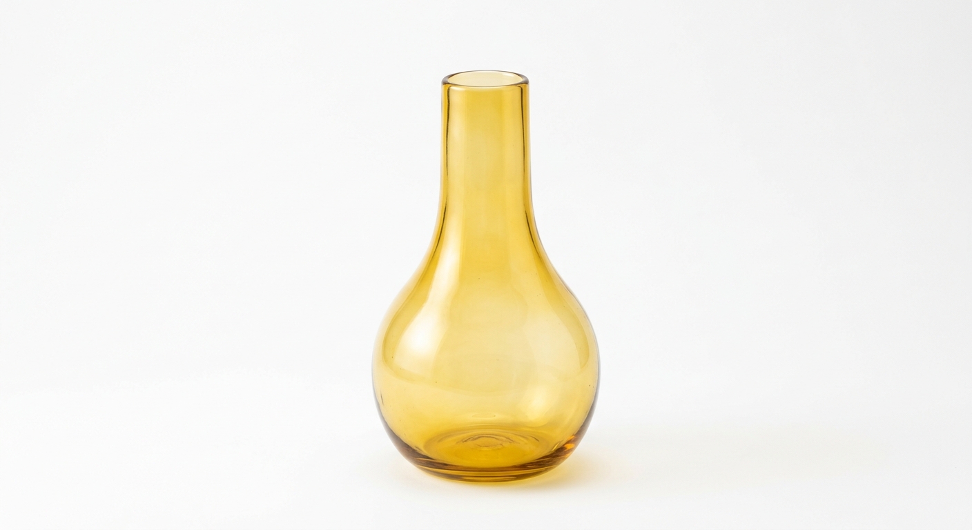 Scandinavian decor object (Yellow Glass)