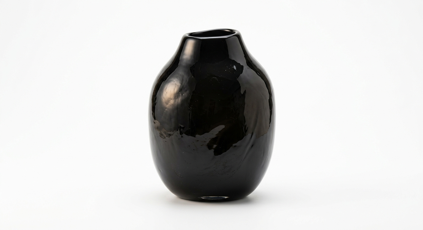 Warm decor object (Black Glass)