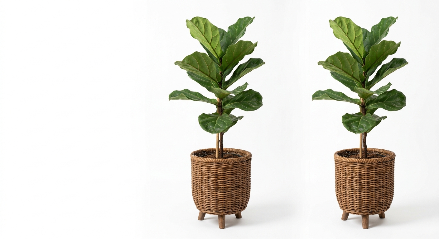 Industrial floor plant (Brown Rattan)