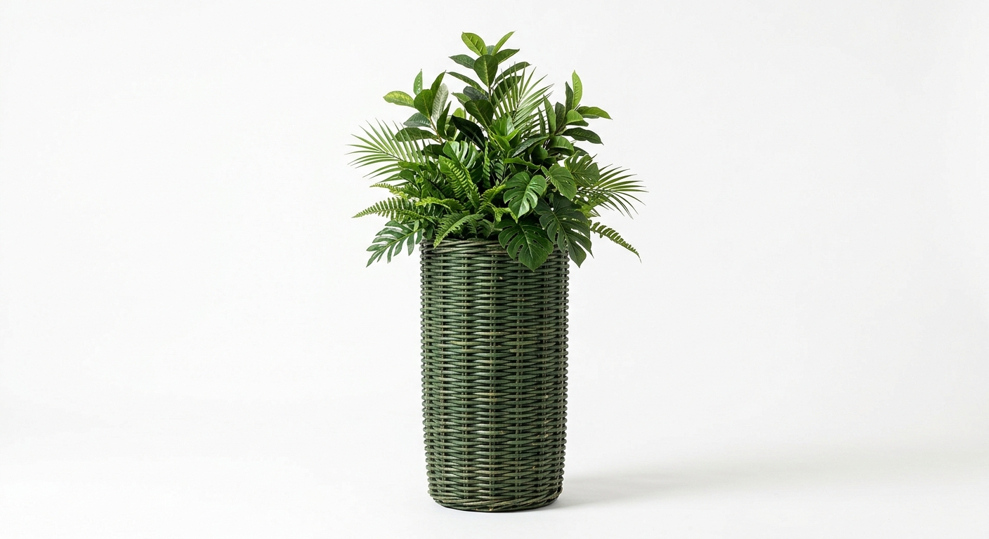 Industrial floor plant (Green Rattan)
