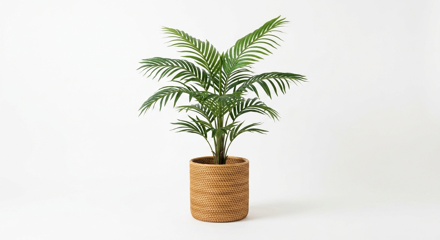 Minimalist floor plant (Green Rattan)