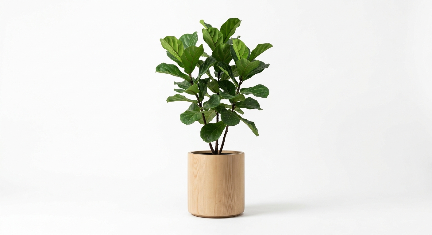 Modern floor plant (Green Wood)
