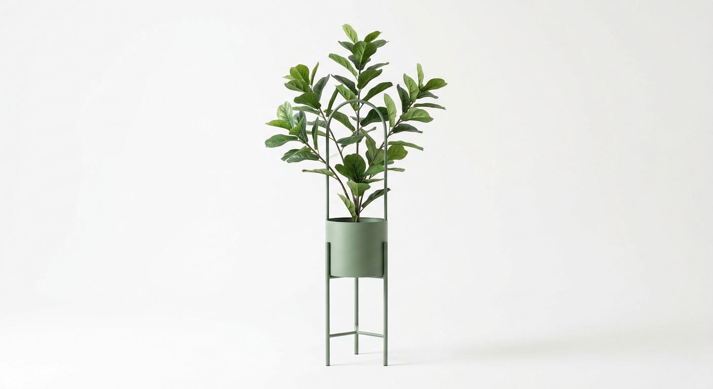 Scandinavian floor plant (Green Metal)