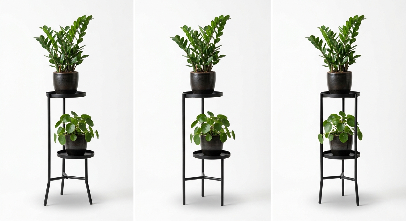 Warm floor plant (Black Metal)
