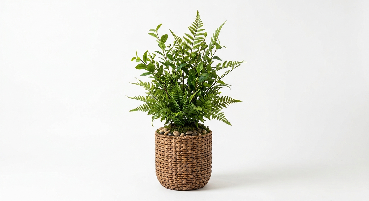 Warm floor plant (Brown Rattan)