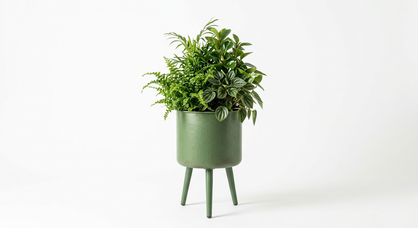 Warm floor plant (Green Metal)