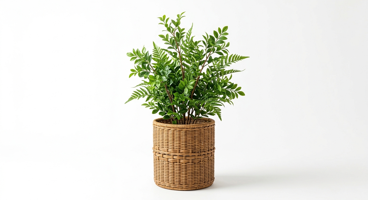 Warm floor plant (Green Rattan)