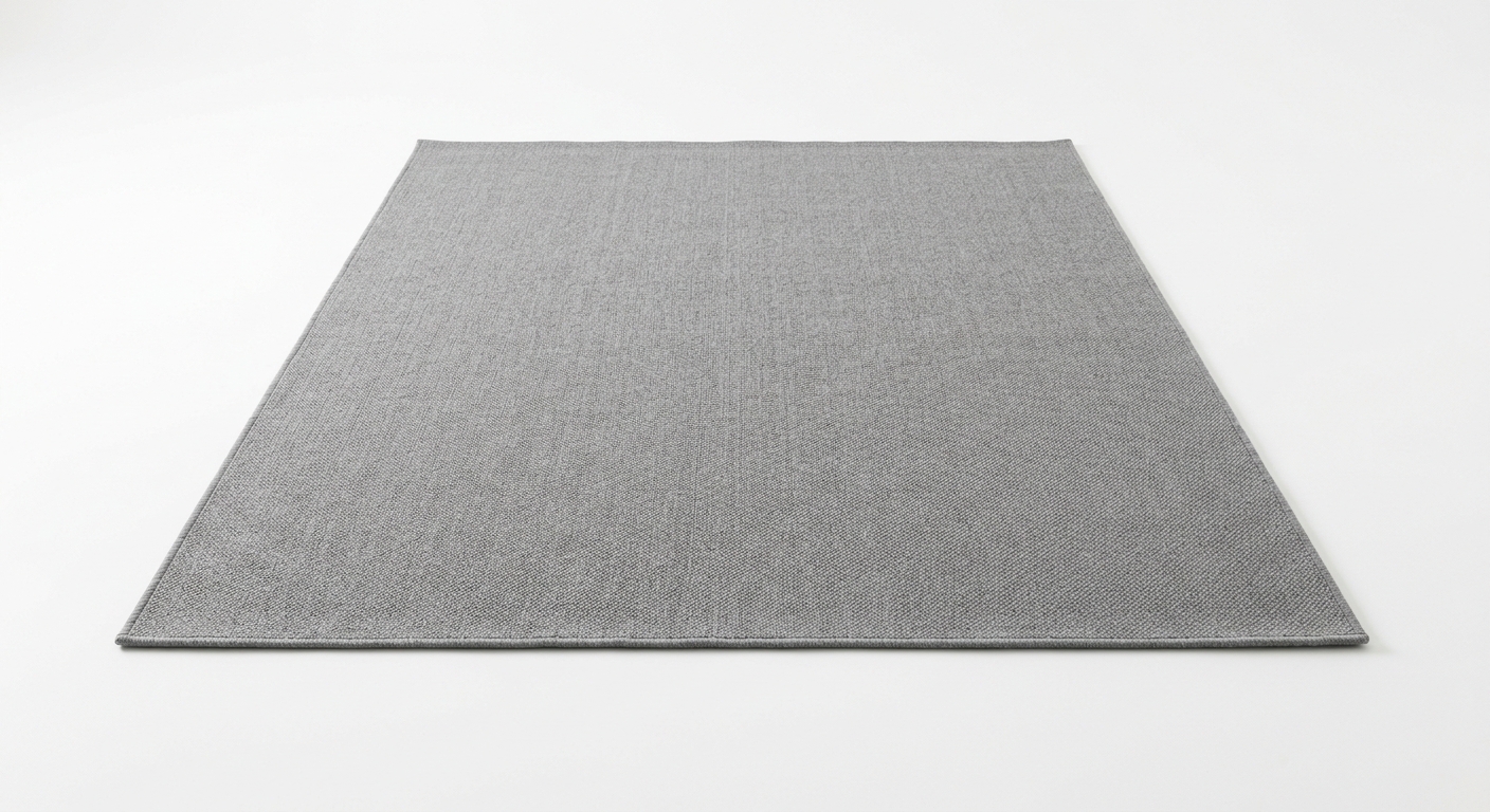 Minimalist area rug (Gray Fabric)